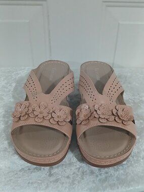 Women's Casual Slippers Wedge Platform Comfortable Sandals High Heels Slides 43